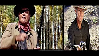 JOHN WAYNE et STEVE MCQUEEN/Mashup video : " Nevada Smith + 100 dollars pour 1 sherif.
