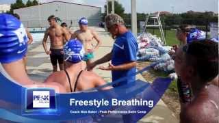 Peak Performance Swim Camp | Freestyle Breathing Technique | On-Deck with Coach Baker