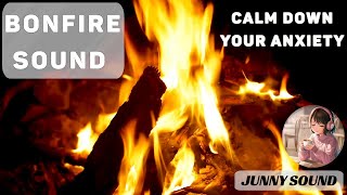 Relax your mind with the sound of a six-hour playback bonfire.