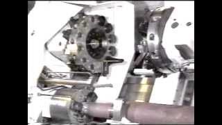 Torneado de ejes de ferrocarril con plato KRS-NZ 400