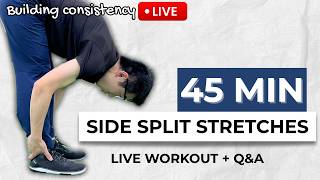 Stretch with me LIVE! Lower Body and Middle Splits Workout