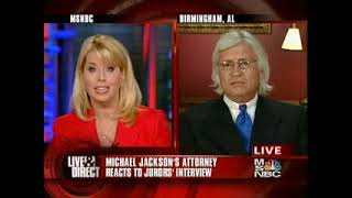 2005-08-08 - Mesereau responds to flip flopping jurors, Live Direct, Rita Cosby, MSNBC