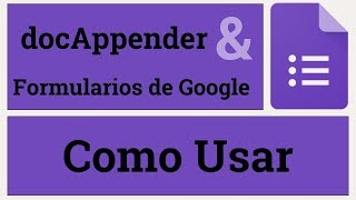 Como Usar docAppender