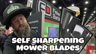 Self Sharpening Mower Blade From Fisher Barton #growitwemowit #lawncare #expo