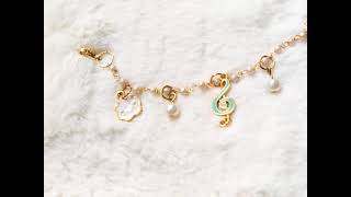 enamel charm bracelet