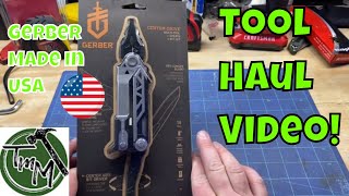 Tool Haul with New Gerber Made in Usa  #toolhaul #tools #craftsman #handtool