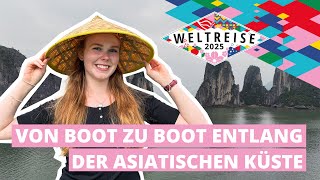AIDAdiva Weltreise 2025 | Vlog Nr. 13 mit Johanna | Von Boot zu Boot entlang der asiatischen Küste