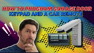 How to Program Garage door opener Wireless Universal Keypad and Remote