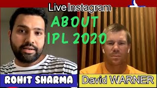 Full Instagram LIVE | Rohit Sharma and David Warner | instagram live conversation