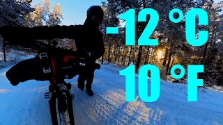 Bike Touring In -12 Degrees And Camping In The Forest