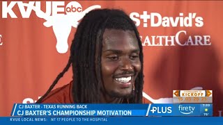 Longhorns running back CJ Baxter says his girlfriend helped motivate him