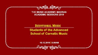 Devotional Music | The Music Academy | 16 Dec 2019