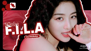 TWICE (트와이스) - F.I.L.A (Fall In Love Again) | Line Distribution