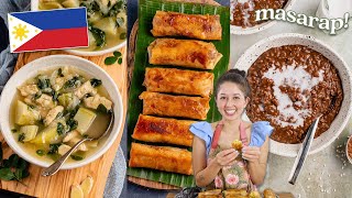 Eating Only FILIPINO Food For a Day 🇵🇭 (Champorado, Tinola, Ginisang Munggo and Turon)