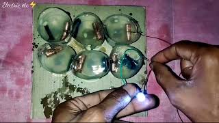 Simple electrical discharge currents copper, zinc, acidic materials, crucibles etc.