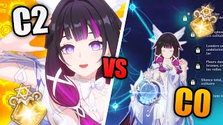 COLUMBINA C0 vs C2! Are the CONSTELLATIONS WORTH IT? FULL REVIEW | Genshin Impact