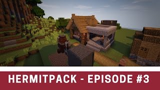 Hermitpack - CreedCraft Server EP. 03 - Power Problems, Bad Building, and Tree farm!