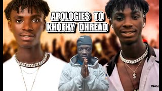 Klastes Apologize To 2020 Rapper Of The Year Khofhy Dhread | Issues Dey
