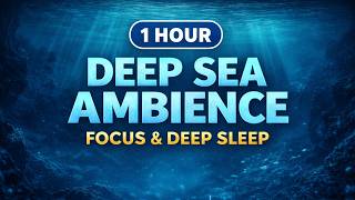 1 Hour Deep Sea Ambience for Focus & Deep Sleep | Mysterious Underwater Sounds