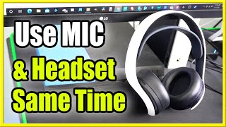 How to USE Separate Mic and HEADSET on PS4 at Same Time (Livestream Setup)