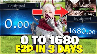 FRESH F2P Account 0 to 1680 ONLY 3 Days!? Lost Ark 2026 Express Guide