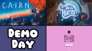 First Demo Day of 2025! Cairn + Do No Harm Playtest + PLUG IT IN