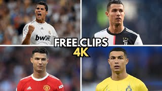 Cristiano Ronaldo Free Clips For Edits | Man Utd, Real Madrid, Juventus, Al Nassr | No Watermark -4k