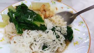 pechay with shrimp for lunch#kamayan#ytfollowers