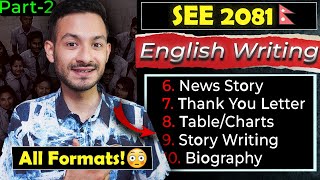 SEE 2081 Class 10 English 'GUIDED WRITING' Part-2🔥 |  Anurag Silwal