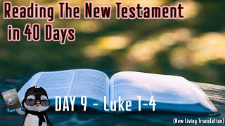 Day 9 - Luke 1-4 🐧 Reading The New Testament in 40 Days 🐧 JC STUFF