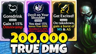 200,000 TRUE DMG URGOT: Devil on Your Shoulder + Get Excited | ARAM Mayhem