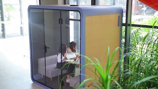 i stay outside but cannot hear!!! Silence booth project discussion and brain storming