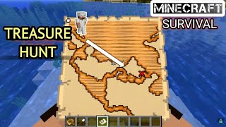 MINECRAFT TREASURE HUNT ! 🏴‍☠️🪙Survival Series Episode 7  Gamer AJ 