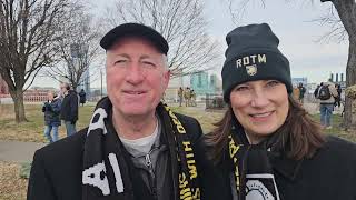 West Point Alumni, Parents Paul'85 Diana Howell from Birmingham AL at Fri Army-Navy Game in Balt