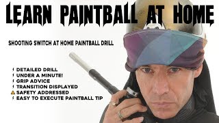 1 Minute Paintball | Shooting Switch At Home Drill - Improved paintball tip