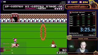 Circus Charlie - Beat Level 5 - 3:25.183 (World Record)