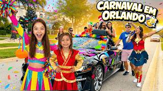 FIZEMOS UM CARNAVAL BRASILEIRO EM ORLANDO! 🎉🇧🇷 Ninguém Esperava por Isso!
