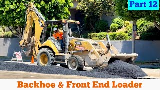 CAT® BACKHOE & FRONT END LOADER in Action (Part 12/12) ~ Water Main Replacement Project 