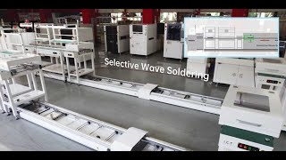 Semi Auto DIP Selective Wave Soldering Return Line  PCB Double Side Handling Workflow