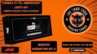 NEW - Topps LIGHTS OUT 2025 F1 75th Anniversary - Fanatics London Store Exclusive.... MONSTER HIT!