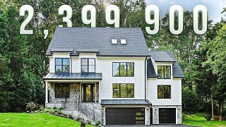 6 BED 3 Car Garage Close To McLean Virginia New Construction Custom Home with 12-foot Kitchen Island
