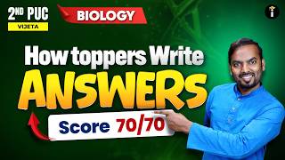 How Toppers write Answers ?? 2nd PUC Biology 2025 | Get 70/70 #exampreparation #biologyrevision