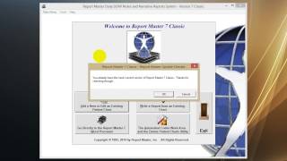 How to Check for Updated Versions of Report Master 7 and Above