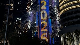 NEW YEAR FIREWORKS AT BURJ KHALIFA