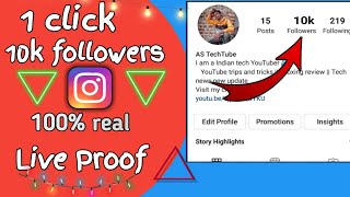 how to increase 1k followers on instagram || how to get followers || AS TechTube