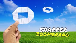 How To Make A Paper Boomerang Snapper Toy Easy Step-by-Step Tutorial | Boomerang Snapper 
