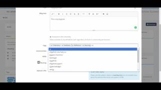 Creating a blog post
