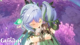 Nahida Meets Rukkhadevata english version | Archon's Last Memory and Backstory #genshinimpact #原神