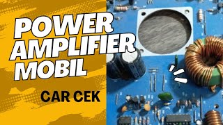 ANALISA POWER AMPLIFIER MOBIL 2 CHANNEL