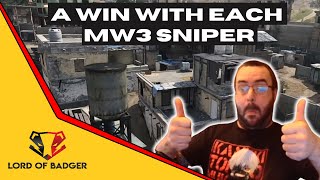 Resurgence wins with every gun - MW3 Snipers #lordofbadger